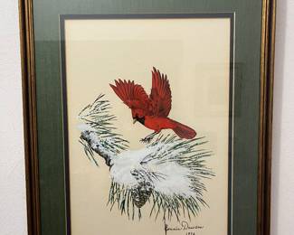 Cardinal artwork and decor items