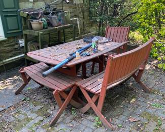 Lots of Outdoor furniture.