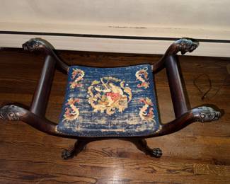 Carved bench