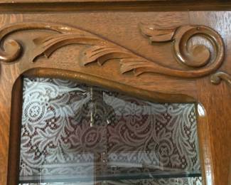 *PRE-SALE NOW Beautiful Carved Double Door Wardrobe / Armoire / Chifforobe Measures 52.5” wide x 21” deep x 86” tall. Could also be used as a China Cabinet, Pantry or Liquor Cabinet Bar $500