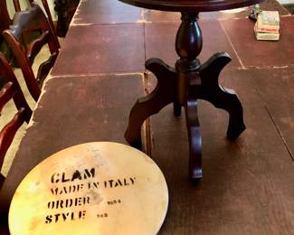 Carlton McLendon Small Round Marble Top Plant Stand / Accent Table Measures 14” x 19” tall $80                               *Unbelievable Bundle Price for All 9 Pieces of Carlton McLendon Victorian Furniture, Includes Sofa, 3 Chairs, Pair of Side Tables, Half Round Table, Oval Table, Plant Stand = $1500

