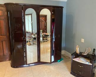 MAURICE VILLENCY W VANITY AND BEDSIDE TABLES