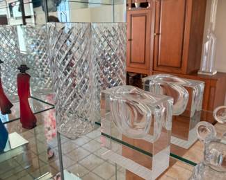 Glass collectibles.