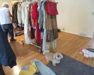 Large selection of vintage/antique clothing and Henry