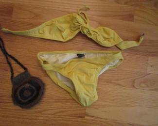 Little girls vintage bathing suit