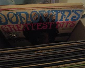 Lots of vintage rock records *vinyl