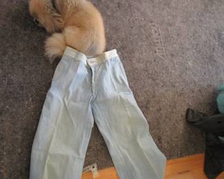 Large selection of vintage/antique clothing and Henry