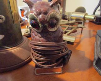Vintage owl night light