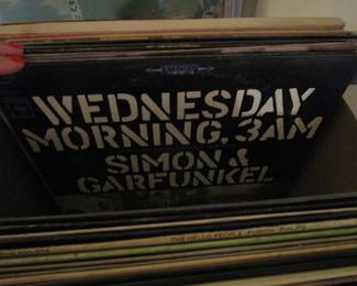 Lots of vintage rock records *vinyl