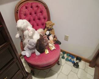 Victorian velvet chair