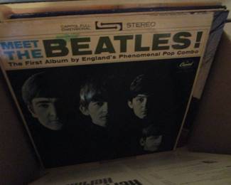 Lots of vintage rock records *vinyl