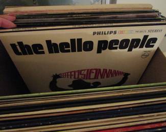 Lots of vintage rock records *vinyl