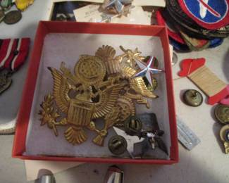 Military pins, badges, patches