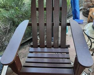 #60+#61  Pollywood Adirondack Chair  28"Wx28"Dx33"H   $95ea