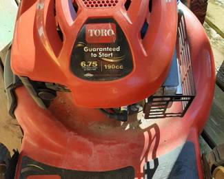 #38  Toro Recycler Mower 190cc 6.75hp   $155