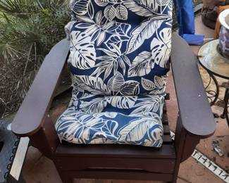 #60+#61  Pollywood Adirondack Chair  28"Wx28"Dx33"H   $95ea