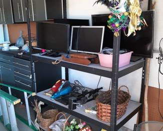 #32+#33  Black Shelving  49"Wx25"Dx72"H   $125 each