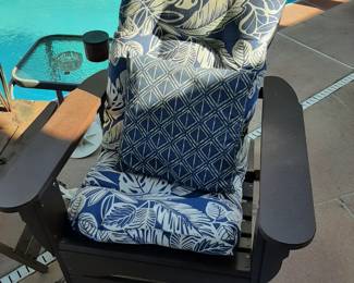 #60+#61  Pollywood Adirondack Chair  28"Wx28"Dx33"H   $95ea