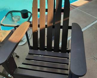 #60+#61  Pollywood Adirondack Chair  28"Wx28"Dx33"H   $95ea