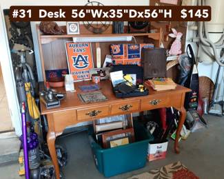 #31  Desk  56"Wx35"Dx56"H   $145