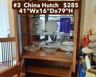 #3  China Hutch  41"Wx16"Dx79"H   $285