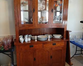 #2  China Hutch w/2 Drawers  56"Wx18"Dx81"H   $365