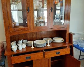 #2  China Hutch w/2 Drawers  56"Wx18"Dx81"H   $365