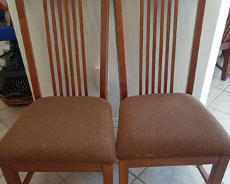 #1  Dining Table w/1 Leaf & 8 Chairs  78"Wx42"Dx30"H   $425