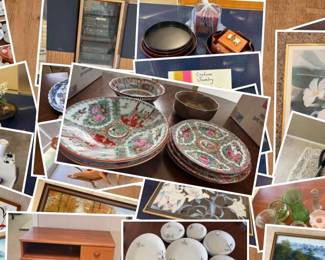 KANEOHE ALOHA SALE CTBids Online Auction • BIdding Ends 08/28/25 • Pickup 08/30/25 This vintage estate auction features beautiful framed artwork, vintage costume jewelry, fine china, antique famille rose medallion porcelain, vintage etched crystal, household goods, a vintage Kenwood stacked audio system (how music is supposed to be heard!), mystery lots, useful kitchen appliances and more! Happy bidding!