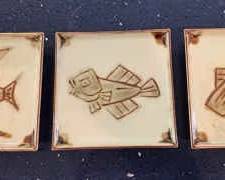 KAS041-Assorted Dish Plate Set with Asian prints