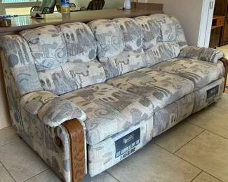 KAS021- Very Comfortable Douglas Motion Recliner Sofa w/ Storage Too