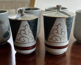 KAS033 - Green Japanese China Set