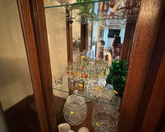 Vintage glassware,  uranium glass