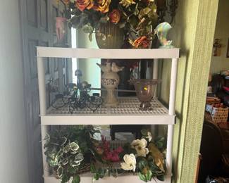 Loads of silk flower arrangements 