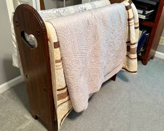 Quit Rack with Quilts
