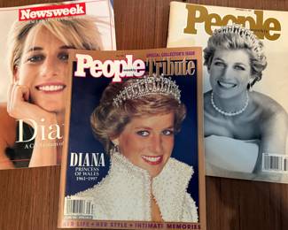 Magazines with Princess Diana on the Cover