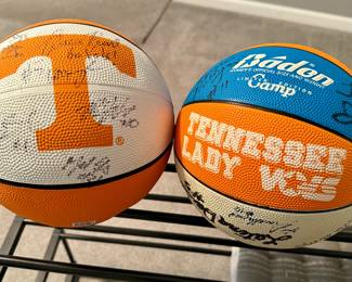 Signed University of Tennessee Basketballs - Lady Volunteers and Volunteers 