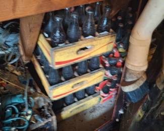 Lots of wood soda crates