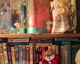 Lots of VHS and DVDs