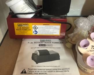 Chicago Electric Power tool, 3lb Rotary Rock tumbler