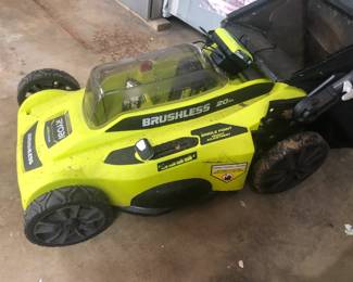 Ryobi 40V HP Brrushless 20" Cordless Electric Battery Walk behind Self-Propelled lawn mower