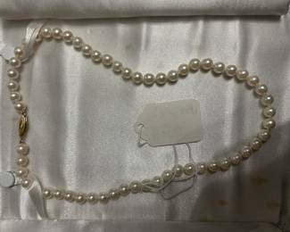Pearls with 14K clasp