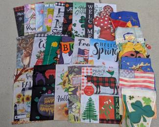 Lot #311 - Huge Lot of Assorted Seasonal Garden Flags