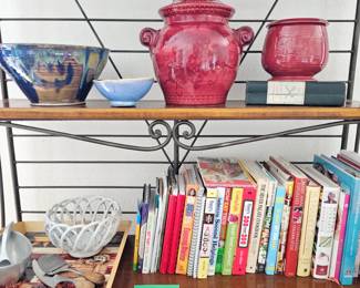Lot #14 - Assorted Kitchenware and Cookbooks Lot