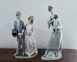 Lot #83 - Lladro 1401 "Wedding" or "Boda Arrogante" and Lladro 4701 "Motherhood"
