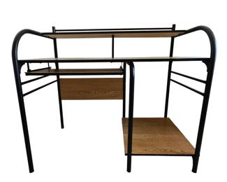 Lot #156 - Wood and Metal Desk Plus Office Chair