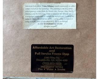 Tisha Whitney signed Print