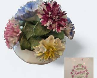 Radnor Hand Painted Bone China Flowers in a Vase