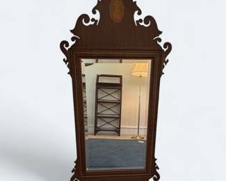 Chippendale Style Pineapple Inlaid Mirror