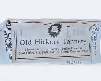 Old Hickory Tannery Leather Chair